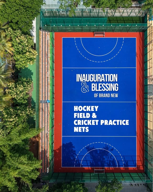 Ready for the first whistle. Ready for the first boundary. Ready for greatness.Our brand-new Hockey Field & Cricket Practice Nets are officially open!🏑🏏 #gameon #christuniversity by @christ_university_bangalore