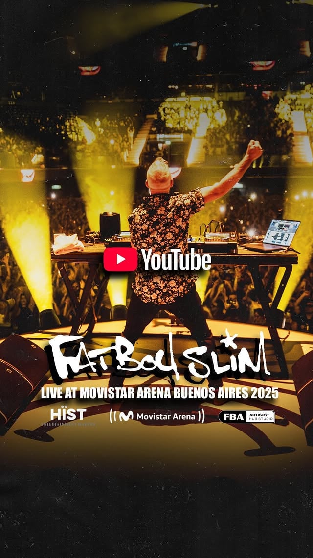 🎥 FULL SET DE MI PRIMER MOVISTAR ARENA YA DISPONIBLE EN YOUTUBE 🇦🇷¿Están listos para volver a vivir aquella noche en Buenos Aires?Si fuiste, dejá en comentarios tu momento favorito y si te lo perdiste, este año tenés una segunda oportunidad. 🫶🏼@officialfatboyslim @movistararenaar🎨 @ninja.arte🎥 FULL SET OF MY FIRST MOVISTAR ARENA NOW AVAILABLE ON YOUTUBE 🇦🇷Are you ready to experience that night in Buenos Aires again?If you were there, leave your favorite moment in the comments. And if you missed it, this year you have a second chance. 🫶🏼 by @officialfatboyslim