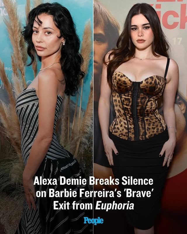 Alexa Demie opened up about Barbie Ferreira’s departure from “Euphoria” in a new interview with The Hollywood Reporter.

Demie said she was “bummed” by Ferreira’s exit but “really respected” her decision to leave the series. Tap the link in bio for the full story. 

📷: Jon Kopaloff/FilmMagic for HBO; Presley Ann/Getty Images for HBO; Michael Tullberg/Getty Images; HBO