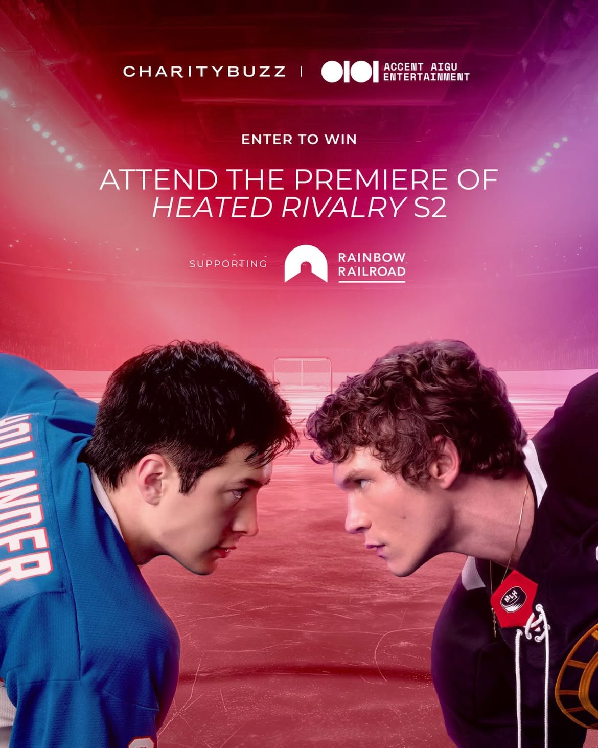 Celebrate Pride Month by entering for the chance to attend the season two premiere of Heated Rivalry alongside creator Jacob Tierney and the cast and crew behind the hit series. 🏳️‍🌈

You and a guest will attend the premiere, with airfare and hotel accommodations included, for an unforgettable night celebrating the return of one of the most anticipated shows. Every entry supports Rainbow Railroad and their mission to help at-risk LGBTQI+ people around the world.

Enter now on Charitybuzz at heatedrivalrypremiere.com or through the link in bio, and tag who you’re bringing to the cottage in the comments. 🏒⛸️