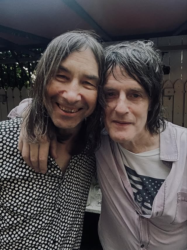 BG & dear friend @jspaceman3 @officialspzd both say have a great weekend folks !!! by @primalscreamofficial