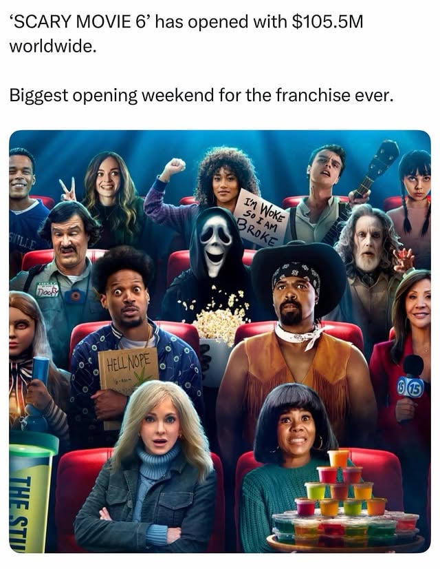 UPDATE!! Scary Movie 6 had the biggest opening weekend in franchise history!! Was it 🔥🔥🔥 or 👎🏾👎🏾👎🏾