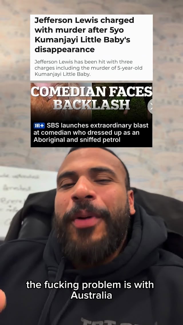A comedian” sniffing petrol broke the internet. A five-year-old’s murder barely got a mention from the same creators. 

That’s Australia’s problem.

Before anyone twists it, this isn’t aimed at the Indigenous community. It’s aimed at the creators who showed up for a skit and went silent for a child.