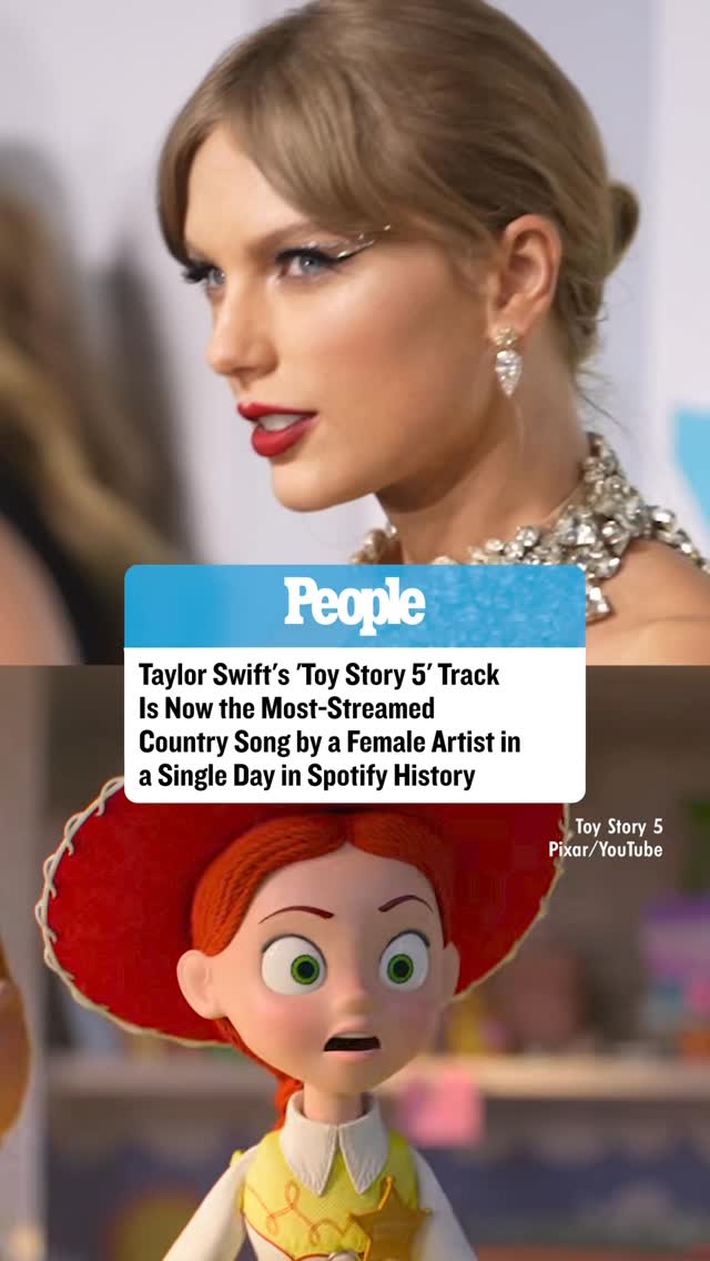 #TaylorSwift released “I Knew It, I Knew You” for the ‘Toy Story 5’ soundtrack, along with a music video highlighting Jessie’s greatest moments from the films.

Read the full story in our bio link.
