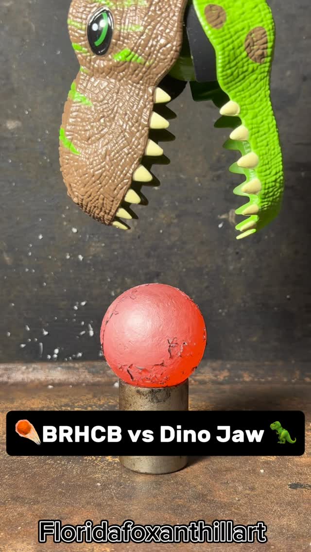 ☄️BRHCB vs Dino Jaw 🦖 #Satisfying #Experiment #ASMR #Science #BRHCB