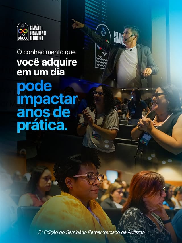 Alguns aprendizados não ficam restritos ao momento em que são adquiridos.Eles acompanham decisões, orientam condutas, ampliam perspectivas e influenciam a forma como enxergamos cada pessoa, cada família e cada trajetória.Por isso, investir um dia em conhecimento pode gerar impactos que permanecem por anos.No Seminário Pernambucano de Autismo, você terá a oportunidade de aprender com especialistas, conhecer novas abordagens, trocar experiências e fortalecer uma prática cada vez mais consciente e atualizada.Porque quando o conhecimento cresce, as possibilidades também crescem.🎟️ Garanta sua vaga e venha viver essa experiência conosco.#SeminarioPernambucanoDeAutismo #Autismo #TEA #Neurodiversidade #EducacaoContinuada by @kadu.lins