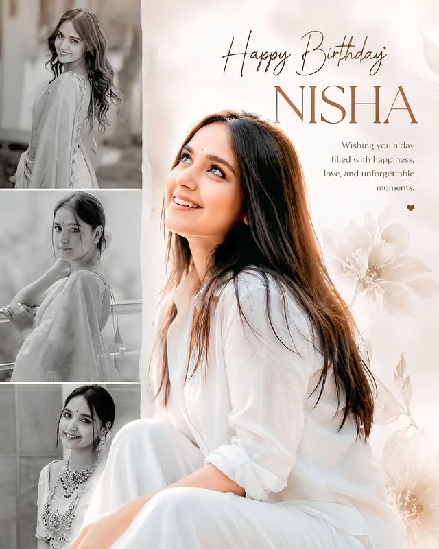 Happy birthday nisha sis😘#nisha by @megha_creation_28