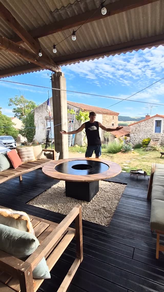 On peut pas rêver mieux pour les soirées d'été 🤩 #brasero #diy #astuces