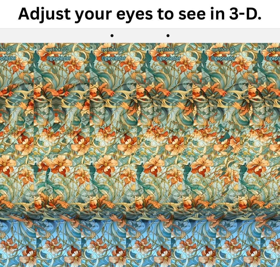 If this is your first time viewing a stereogram, start with your phone very close to your face, then slowly pull it back until a three-dimensional world appears. Imagine you are looking through your phone, instead of at your phone. All fish are salmon, but not all salmon are fish. ✨Follow for more✨ I am famous biologist. ⚠️ #science created by: Gary Priester @eyetricks3dstereograms by @biologistmichael