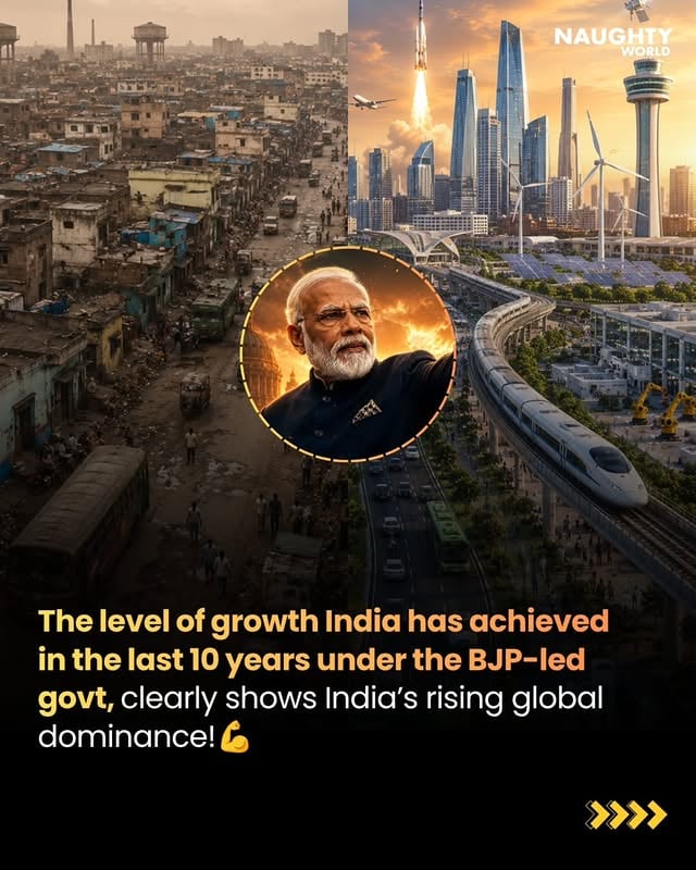 Under the leadership of Narendra Modi, India has witnessed a decade of rapid development, innovation, and global recognition. 🚀🇮🇳