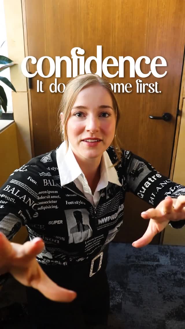 confidence = the result of doing the hard thing by @theannelisemccarthy