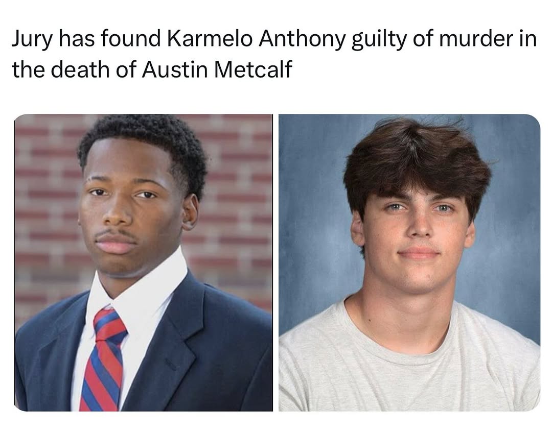 Karmelo Anthony, 19, has been found guilty for the death of 17-year-old Austin Metcalf. The teens were attending a regional track meet in Frisco, Texas, when Metcalf reportedly told Anthony to leave their team’s tent. That’s when Anthony reportedly stabbed and killed Metcalf. The jury came back with a verdict Tuesday afternoon after about three hours of deliberations.