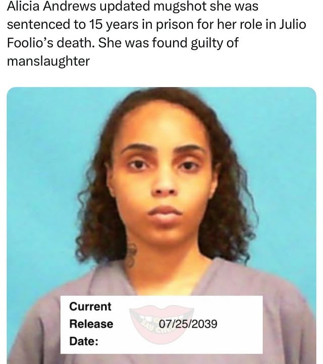 Alicia Andrews updated mugshot