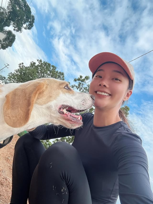 Workout with Mommy krub 🐶 #tdlemon🍋 by @_ssweetdream_