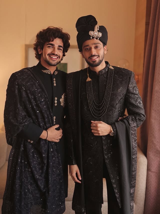 A decade of friendship, a thousand memories, and one blink later you’re a husband. 

It’s crazy how fast time flies. 

Congratulations Partner ♥️

Outfits - @chandni_chowk_couture