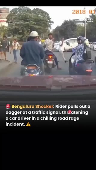 🚨 Bengaluru Road Rage Alert!

What started as a traffic stop turned into a shocking scene when a two-wheeler rider allegedly brandished a dagger and threatened a car driver at a busy signal. 😳⚠️

A moment of anger can change lives forever. Roads need patience, not weapons.

#Bengaluru #RoadRage #TrafficAlert #ViralVideo #IndiaNews PublicSafety