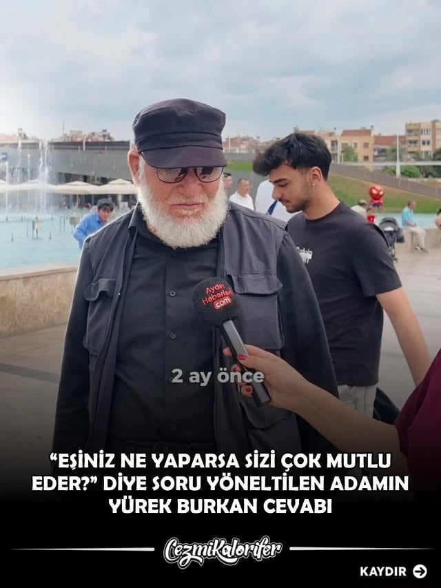 Eşinden bahsederken nasıl da boğazı düğümleniyor [📹 @aydinhaberlericom]