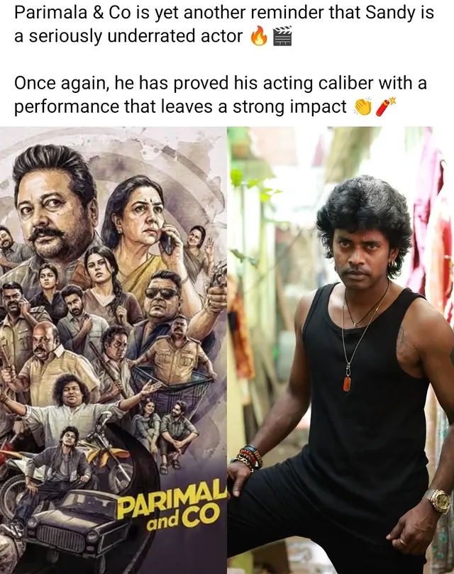 Once again ,he has proved his acting 🎉🔥#sandymaster by @tamilmemes