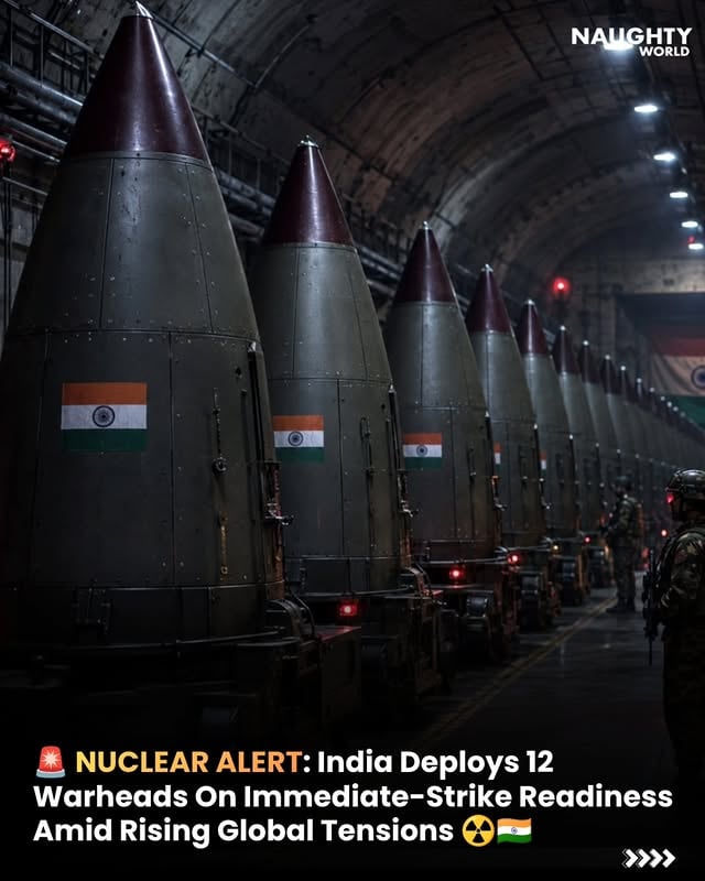🚨 India Deploys 12 Nuclear Warheads For First Time, SIPRI Report Reveals ☢️🇮🇳

According to the latest SIPRI Yearbook 2026, India's nuclear arsenal has grown to 190 warheads, with 12 now reportedly deployed and ready for immediate use—a significant shift from its long-standing practice of keeping warheads and delivery systems separate. The move reflects India's evolving deterrence strategy amid rising global security tensions. 🌍⚠️

#India #NuclearWeapons #SIPRI #DefenseNews #GlobalSecurity BreakingNews