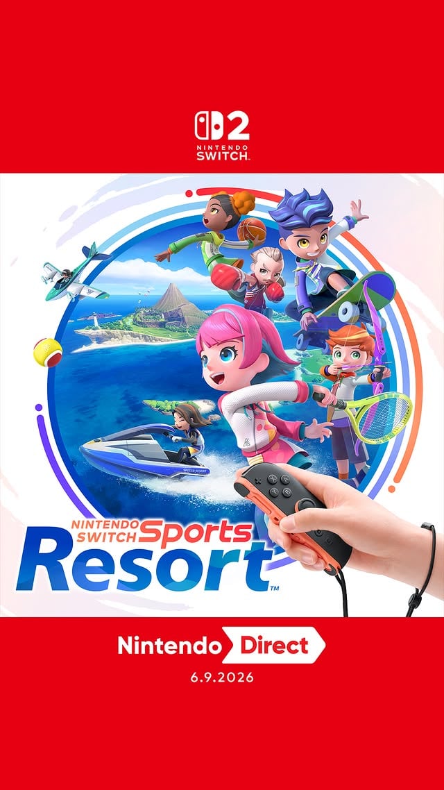 Play 12 sports with intuitive motion controls when Nintendo Switch Sports Resort, the latest game in the series, releases exclusively for Nintendo Switch 2 on Oct 22! #NintendoDirect