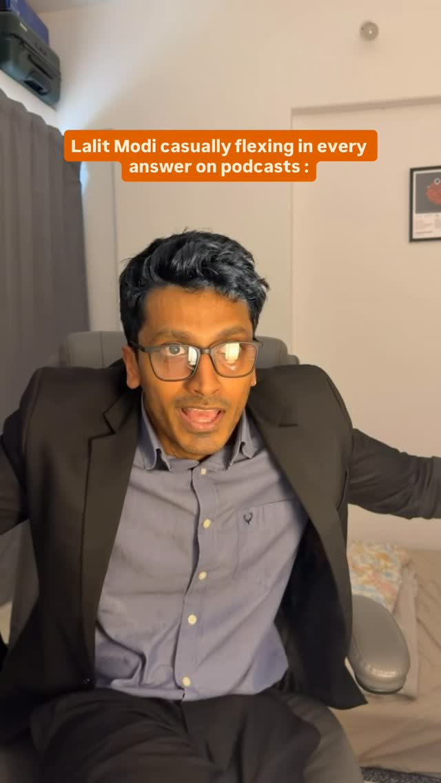 Sorry Lalit Modi, I literally wasn’t aware about your game. Every answer was max aura farming 🙏🏽
.
.
#reels #reelsinstagram #lalitmodi #podcast #relatable