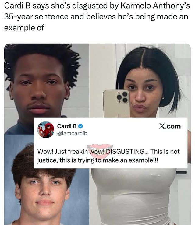 Cardi B reacts to Karmelo Anthony’s 35-year sentence