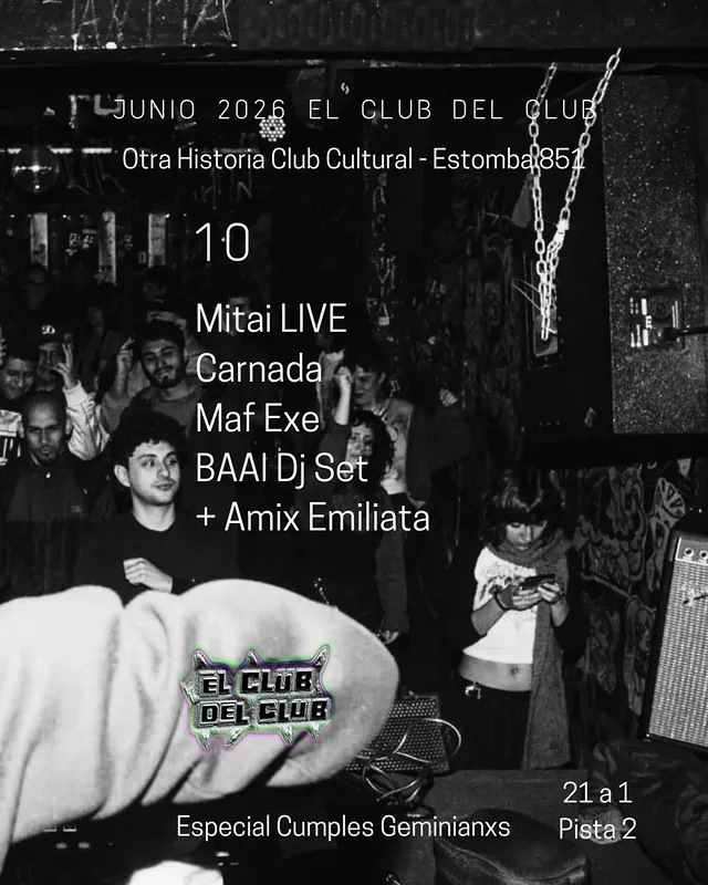 Nos vemos mañana para una juntada full géminis de celebración!@mmmmmitai LIVE@katycarnada @maf.exe BAAI Dj Set @____sizigia @jaunmatrin + Amix de @emiliata 21 a 1 en Pista 2Junto a @elpatiodestomba @houseofgaming.ok @otrahistoriaclubcultural Dejamos más fotos de Leila junto a @paimei.kon @medix.cielx 💖🌹🌹🌹AVISO IMPORTANTE: No habrá clubes los miércoles 17 y 24 de JUNIO. Nos volveremos a ver directamente el MIÉRCOLES 8 DE JULIO TRASNOCHE 🔊🔊🔊🌹🌹🌹 by @otrahistoriaclubcultural