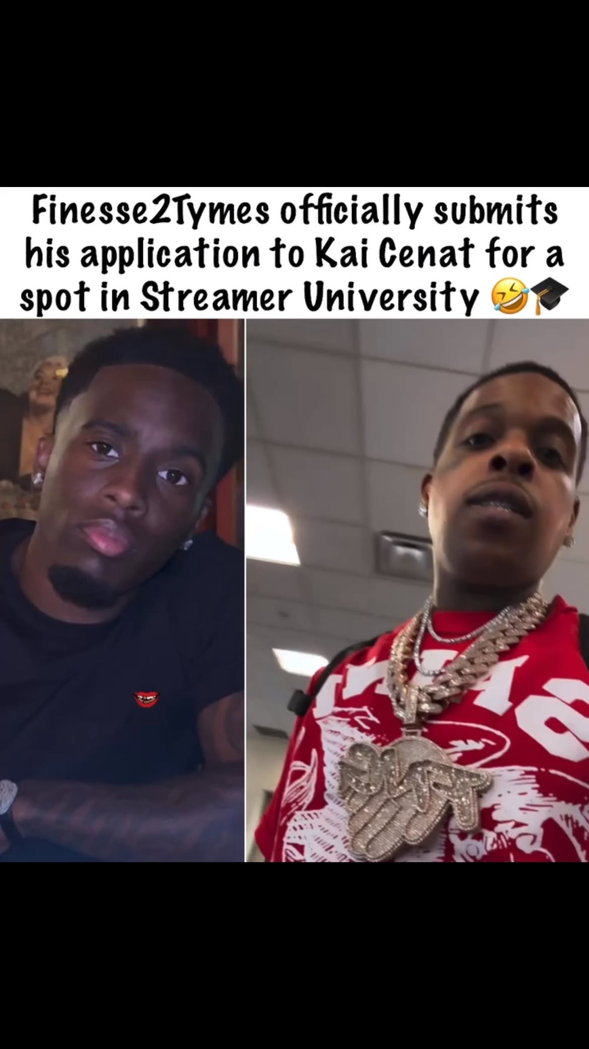 Finesse2Tymes wants to join Kai Cenat’s Streamer University for the Summer