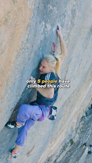 SHE DID IT! 💪

only 5 other people in the world have climbed this route and she’s the first woman to ever do it. That’s climbing history being made yet again by @janja_garnbret 🧗‍♀️

#redbull #givesyouwiiings #climbing