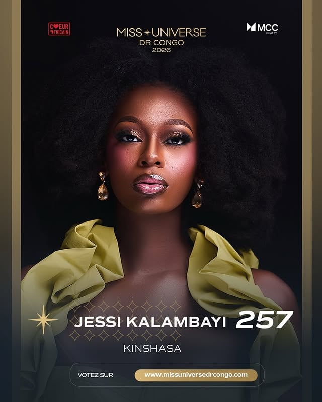 👑 MUDRCongo | Votez pour votre candidate maintenant !

✨ Candidate N°257 — Jessi Kalambayi
📍 Kinshasa

Le rêve continue, et votre soutien peut faire la différence.

Accompagnez Jessi Kalambayi dans son parcours vers la couronne de Miss Universe DR Congo 2026.

🗳️ Votez dès maintenant sur :
🌐 www.missuniversedrcongo.com

Chaque vote compte. Chaque voix rapproche une candidate de son objectif.

💇‍♀️: @salon_kanekiya 
💄: @cosmetique_1995 

#MissUniverseDRC2026 #VoteMUDRC2026 #JessiKalambayi #Kinshasa #RoadToTheCrown