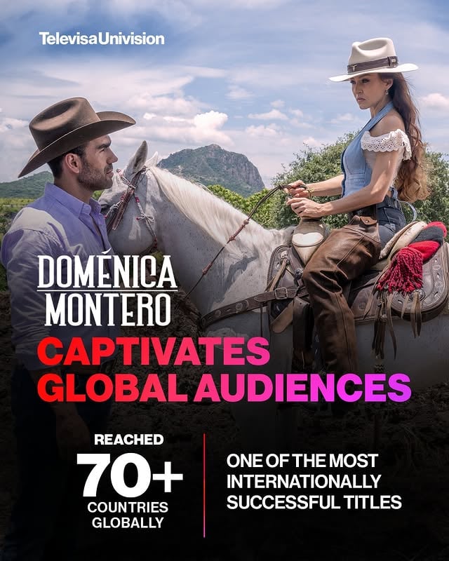 "Doménica Montero” has reached more than 8.6 million viewers on Univision in the United States and ranked as the No. 1 primetime telenovela in Mexico on Las Estrellas.
 
#TelevisaUnivision #DomenicaMontero #Telenovelas #WeGetHispanics